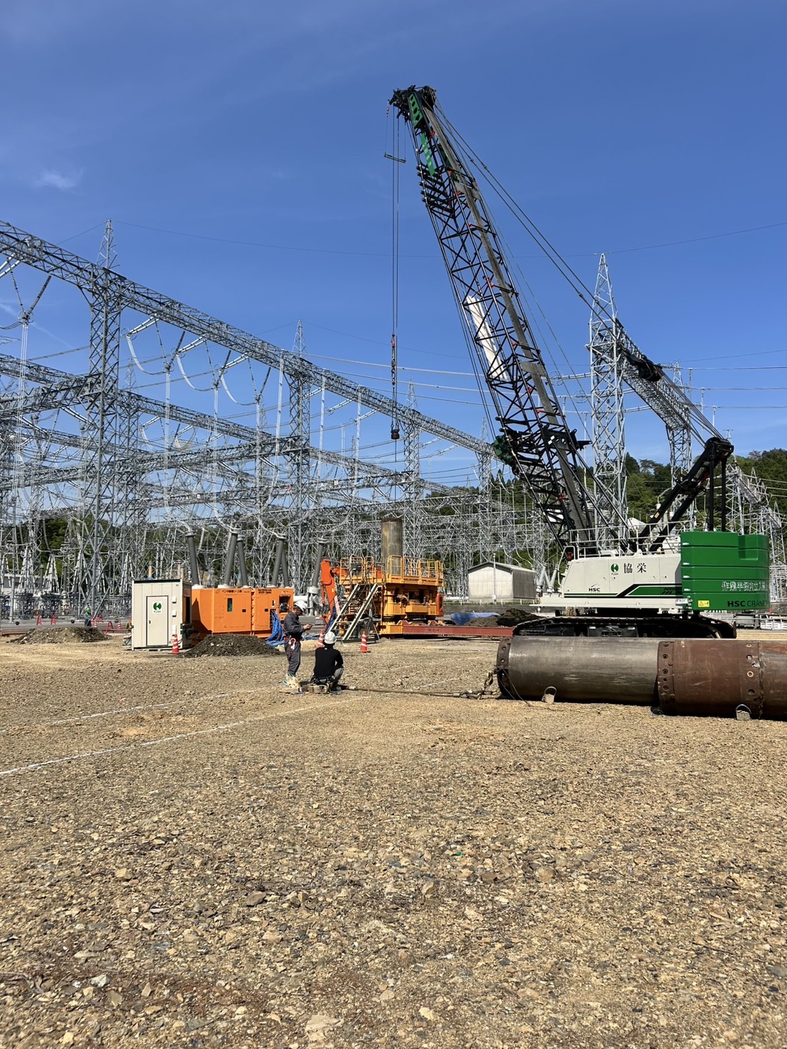 東山口（変）No.2主要変圧器取替工事（杭打工事）の画像